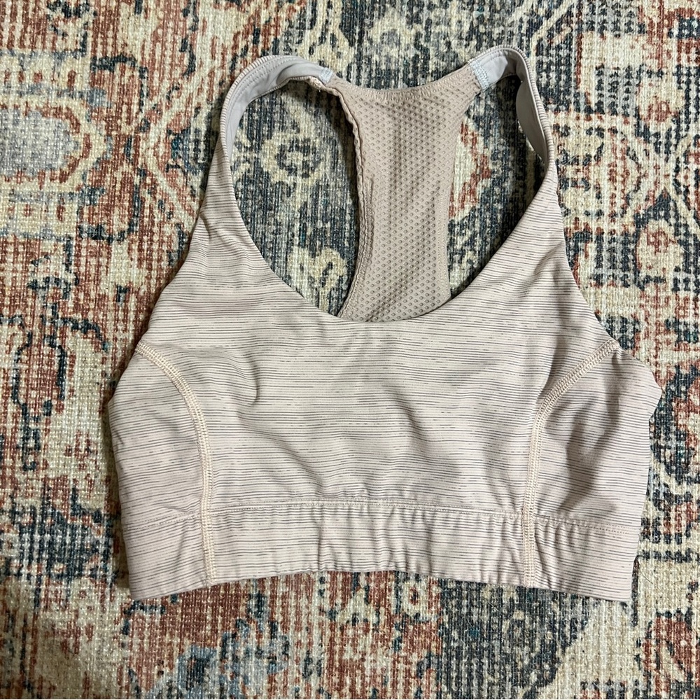 Outdoor voices light pink doing things bra